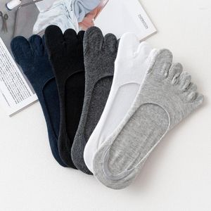 Men's Socks 1 Pair S Men Sweat-proof Five Fingers Toe Spring Summer And Autumn Fashion Short Invisible Ankle Health