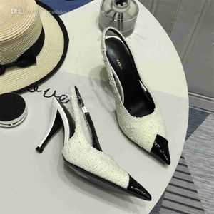 Top Quality Dress Shoes Designer Leather High Heels Stylish Women Wedding Party Sexy Heel Sandals Woman Pumps GSVCX