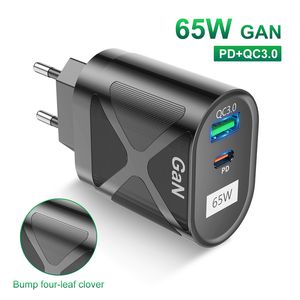 65W GaN Fast Charge Adapter For MacBook Pro Laptop Type C PD Quick Charger For iPhone 13 14 iPad Huawei Xiaomi Samsung
