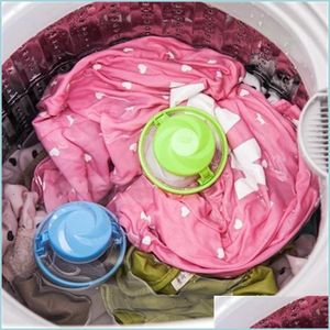 Diğer Çamaşır Ürünleri Örgü Filtre Çantası Yeşil Mavi Pembe Renk Circar PP Polyester Fiber Temizleme Çamaşır Topu Giysileri Yıkama Topları 1 6 DHKJB