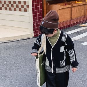 Кардиганская детская одежда для мальчиков, вязаная свитер кардиганский мальчик, осенняя одежда, зимнее пальто 1170 221125