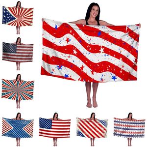 Microfiber Beach Towel American Bandle Towels Digital Printing SunScreen Absorvente Vários padrões LT188