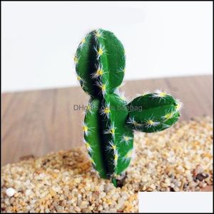 Ghirlande di fiori decorativi Simulazione Piante grasse Fai da te Cactus artificiale Testa di fiore Decorazione della casa di moda Tropicale 2 6Sm Dd Dro Dhuha