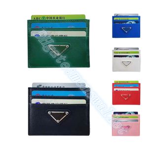 Mens triangle wallets Women's Genuine Leather Purses Luxurys designer fashion Holders Coin card slots luxury Credit Cards Square Short card holder Mini Three layers