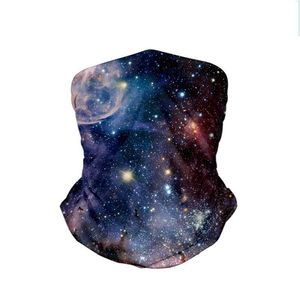 Designerskie maski MTI Purpor na maseka szkodnika Visor Brimless Hat Starry Sky Magic Head -kloth The Galaxy Printed Pył Maski dhkio