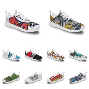 Homens Menino Sapatos esportivos personalizados anime desenho animado desenho de animais diy palavra preto branco azul vermelho colorido externo masculino 257