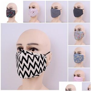 Designer Masks Reusable Cloth Face Mask Anti Smoke Mascarilla Reuseable Respirator Woman Man Dustproof Personality Floral La Dhgarden Dhpfc