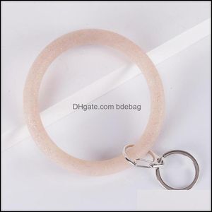 Вечеринка благосклонно MTI Colors Bangles Key Buckle adt Child Sile Wrap Breiess Keys Keys Fitnes