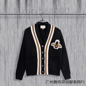 Women's Sweaters designer High version quality classic g autumn and winter flocking bee embroidery sweater lover Cardigan Sweater Jacket N9ZG