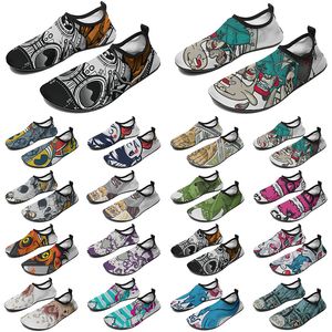 Mężczyźni Kobiety Niestandardowe buty DIY Water Fashion Modna Sneaker Multi-coloured411 męskie trenerzy sportowe