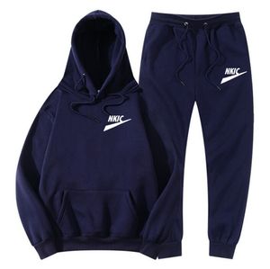 가을 겨울 남성 후드 조깅 세트 여성 Tracksuit 두꺼운 양털 정장 2 조각 세트 운동복과 바지 정장 Lover OutfitsOGO Print