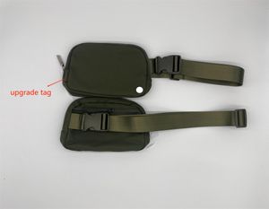 New lu belt bag official models ladies sports waist bag outdoor messenger chest 1L Capacity