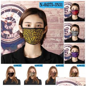 Designer maskerar dammtät ansiktsmask tvättbar andningsskydd återanvändbar mascarilla anti rök ventilation kvinna man djur textur dhgarden dhsa7