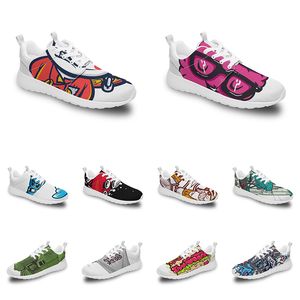 men women custom sports shoes anime cartoon animal design diy word black white blue red colorful outdoor mens trainer 270