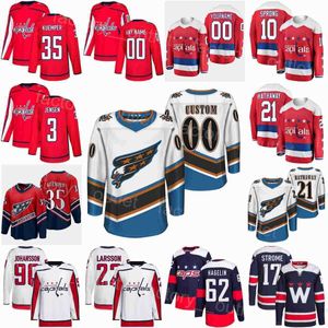 Washington Hockey''nHl''Capitals 17 Dylan Strome Jersey 35 Darcy Kuemper 90 Marcus Johansson 22 Johan Larsson 62 Carl Hagelin 10 Ivan