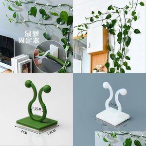 Other Housekeeping Organization Green Vines Wall Climbing Fixture Pure Color Plastic Cane Vine Plants Paste Hook Mtiple Sizes Are Dhpvb