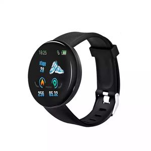 D18S SMART WACKES HEARCH MONITOR D18 Uppgraderad Smart Watch Step Pedometer Count Reloj Intelligent Wristwatch