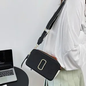 Migawka damska Wysoka tekstura torebka torebka słynna kamera projektant mała torebka crossbody mini kobiety na ramię Messenger Solid Color Bag