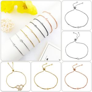 Bracelets Chains Link Diy for Women Handmade Jewelry Making Supplies Findings & Components Acessories Christmas Gift Wholesale Rose Gold Silver Color