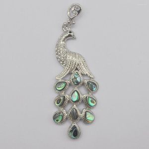Подвесные ожерелья натуральная Зеландия Убийство раковина павлинские украшения животных для подарка S163