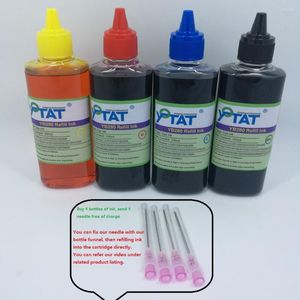 Kits de recarga de tinta Yotat 4pcs Kit de tinte de 100 ml para hermano LC261 LC263 LC699 LC695 LC679 LC675 LC673 LC509 LC505 Cartucho o CISS