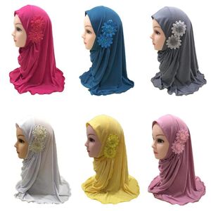 Etnische kleding moslimkinderen meisjes hijab islamitische Arabische school hoofddeksels onderstrepen scarf wrap headscarf volledige omslag gebedshoed accessoires y