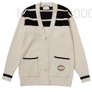 Men's Sweaters designer Distinguish the correct version of market Trendy Brand GU Gujia Stripe Classic Fashion Couple Large Size Long Sleeve Cardigan Sweater 1MUC