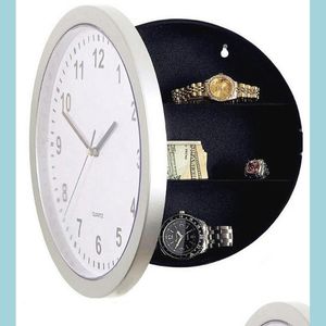 Wall Clock Watch Wall Clocks Den Storage Box E Clock Circar Opening Suspending Safe Boxs Organizer Bell El Supplies 17Hl C2 Drop Del Dhpcv