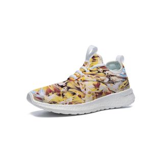 M￤n stitch l￶pskor anpassade sneakers kvinnor mode svart vit midklipp andningsbar sportsko f￤rg72