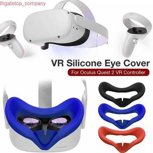 Copri occhi in silicone morbido per auto Copri occhi anti-sudore per Oculus Quest 2 Occhiali Accessorio per auricolare VR lavabile e antiscivolo