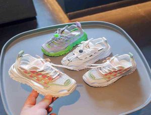 2022 Kızlar Sıradan Ayakkabı Işık Örgü Sabah Sakeler Çocuklar Yaz Çocukları Sonbahar Tenis Sevimli Spor Karikatür Kadın Çalışma Çorap Ayakkabı G220
