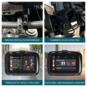 ROAD TOP 5 Polegada Touch Outdoor IPSX7 À Prova D 'Água Externo Portátil Motocicleta Carro Navegador Especial Suporte CarPlay e Android Auto2595