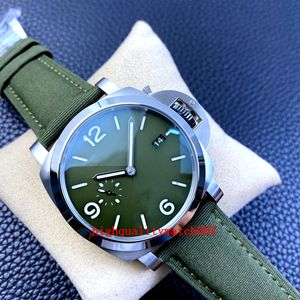 9 Color Men's Watches new version 44mm Green Dial 01313 01321 Asia 2813 Movement Transparent Mechanical Automatic Leather Strap Bands Excellent Men's Wristwatches