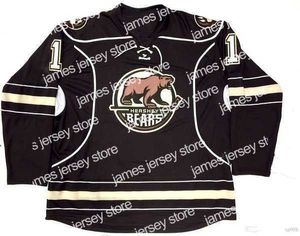 Hockey Wears Custom Vintage Men Hershey HOCKEY JERSEY Bear 1 Brian Holt than 7 Steve Oleksy Carlson Washington Capital Customize any name and number