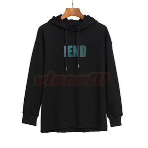 Tasarımcı Mens Sonbahar Kış Kapüşonlu Çiftler Moda Yansıma Sweatshirts Hip Hop Sokağı Kapüşonlu S-XL