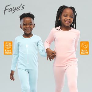 Clothing Sets Kids Thermal Underwear PYJAMA Dralon Velvet Fabric Boys and Girls Sleepwear Baby Pajama for Children 221125