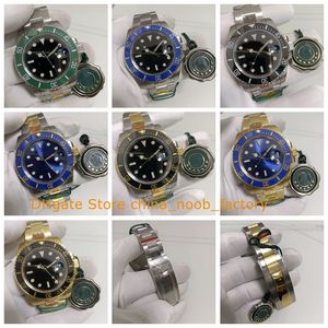 7 Color Automatic Watch for 904L Steel Men 41mm Sapphire Black Dial Ceramic Bezel Bracelet Folding Clasp V5 Yellow Gold Blue Mens Cal.2813 Movement Dive Sport Watches
