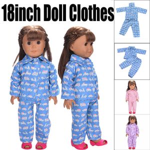 Wholesale Cute Pajamas Nightgown Clothes For 18 Inch Our Generation American Girl Doll's Clothing Dolls Accessories