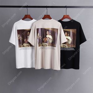 T shirt zomer Fashion Caravaggio Player Oil Painting Print Casual korte mouw voor mannen en vrouwen