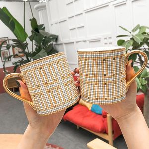 Кружки северный керамический кофе с мозаикой из ручной сети