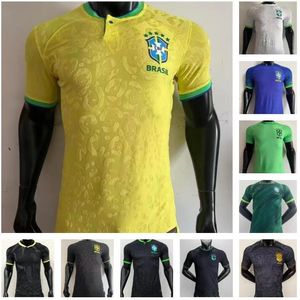 22 23 Jerseys de futebol de Brasil Neres Versão 2022 2023 Raphinha Casemiro Camiseta de Futebol Brasils G.Jesus Antony Vini Jr. kits de camisa de futebol da equipe nacional