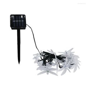 Strings SZYOUMY Solar Powered Outdoor String Lights 20 30 Leds Dragonfly Starry Lighting Christmas Decorations For Home Garden Light