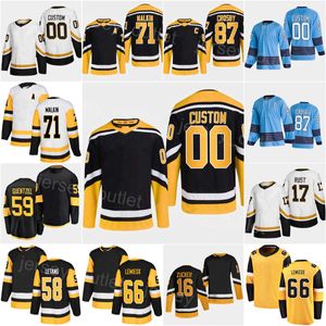 Man Woman Youth Reverse Retro Hockey''nhl''59 Jake Guentzel Jersey 71 Evgeni Malkin 87 Sidney Crosby 17 Bryan Rust 66 Lemieux 16 Jason Zucker