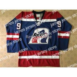 College Hockey Wears Nik1 99 Wayne Gretzky Indianapolis Racers Maglia da hockey Ricamo cucito Personalizza qualsiasi numero e nome Maglie