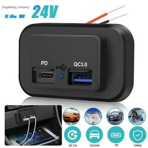 Dual USB Car Charger Socket 12V/24V 3.1A 4.8A Charging Outlet Power Adapter for Motorcycle Camper Truck ATV Boat RV New