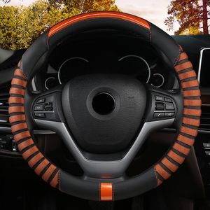 Steering Wheel Covers Microfiber Leather Car Cover For Smart All Models Fortwo Forfour Auto Styling Accessories
