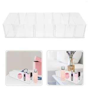 Förvaringslådor arrangör makeup palettesstand blusher hållare ögonskugga pall transparent pengar traycash arrangörer fåfänga