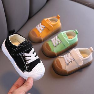 Första Walkers Baby's Canvas Shoes Bekväm kvalitet Casual Fashion Candy Color Baby Sneakers Breattable Non-Slip 1-3 år gammal