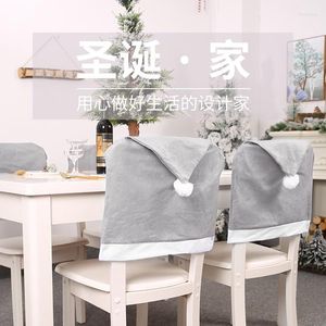 Chair Covers 2/4pcs Christmas Cover Detachable Dinner Back Dining Table Party Decoration Year Supplies