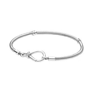 Moments Armband Snake Chain Women With Original Box Authentic 925 Sterling Silver Charms Armband F￶delsedag Christmas Gifts Smycken BR035